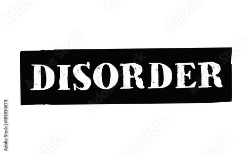 Disorder. Typographic stamp visualisation concept Original series.