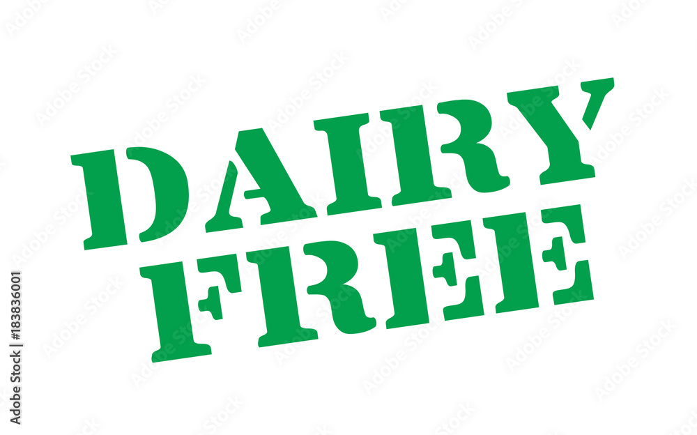 Dairy Free. Typographic stamp visualisation concept Original series. Dairy Free. Typographic stamp visualisation concept Original series.