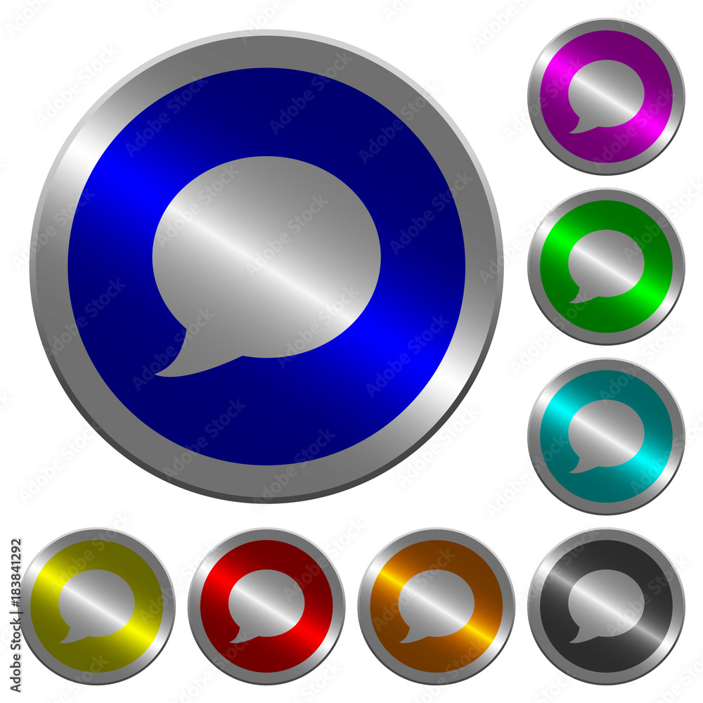Blog comment bubble luminous coin-like round color buttons Blog comment bubble luminous coin-like round color buttons
