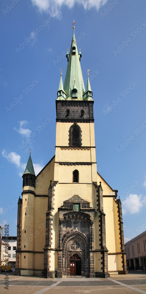 Church of Assumption of Virgin Mary in Usti nad Labem. Czech Republic