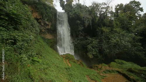 waterfall in the mountains, edessa greece photo