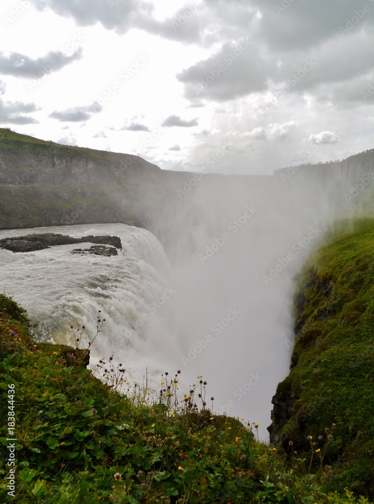 Fototapeta premium Wasserfall Gullfoss in Island