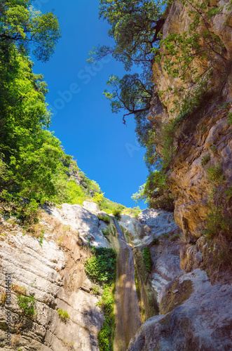 Waterfall near town Nydri on Lefkada