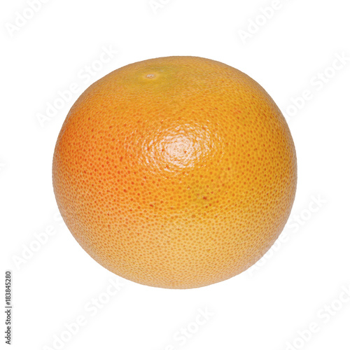 Fresh grapefruit on a white background