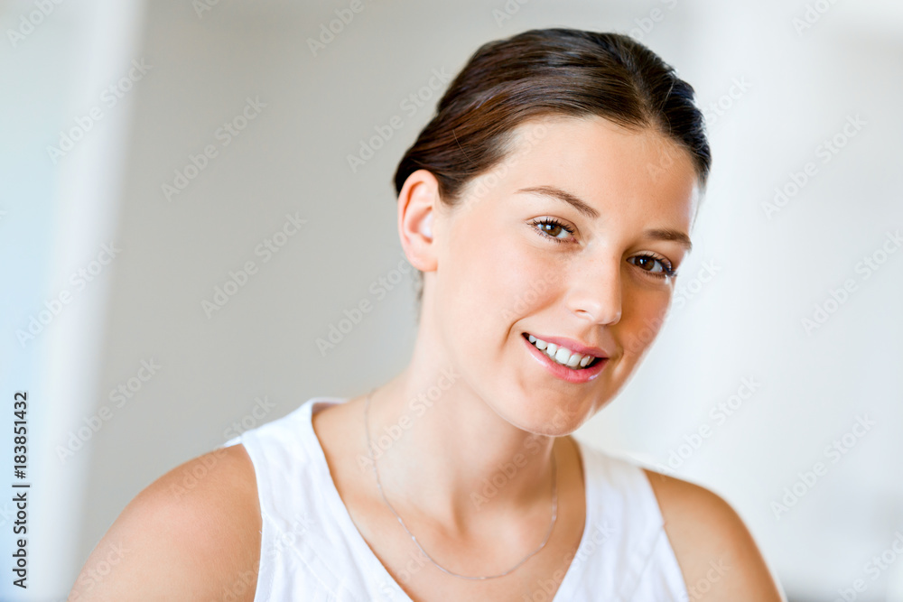 Beautiful woman portrait indoors Beautiful woman portrait indoors