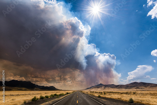 Driving into the wildfire