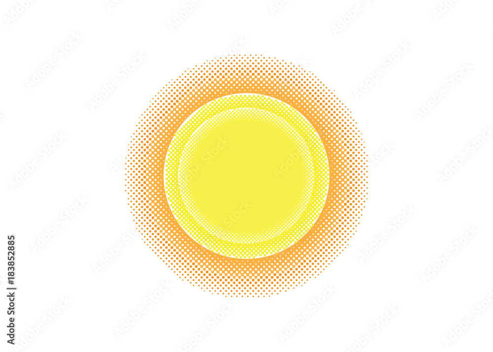 Fototapeta premium shining sun massive vector logo design