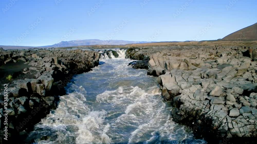 Glacier river Jokulsa a Fjollum nearby Askja in Vatnajokull National Park on Iceland Glacier river Jokulsa a Fjollum nearby Askja in Vatnajokull National Park on Iceland