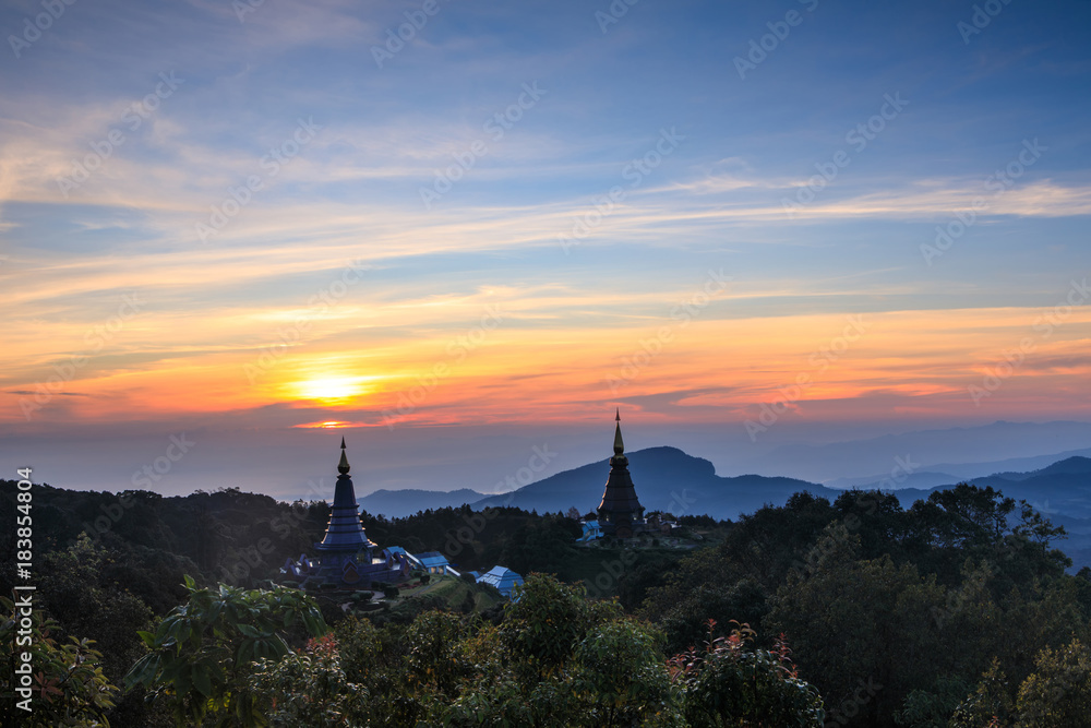 Landscape of Doi inthanon national park, Chiangmai province, Thailand.