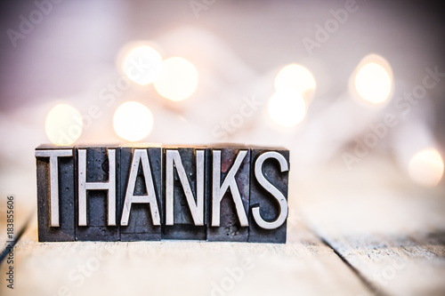 Thanks Concept Vintage Letterpress Type Theme