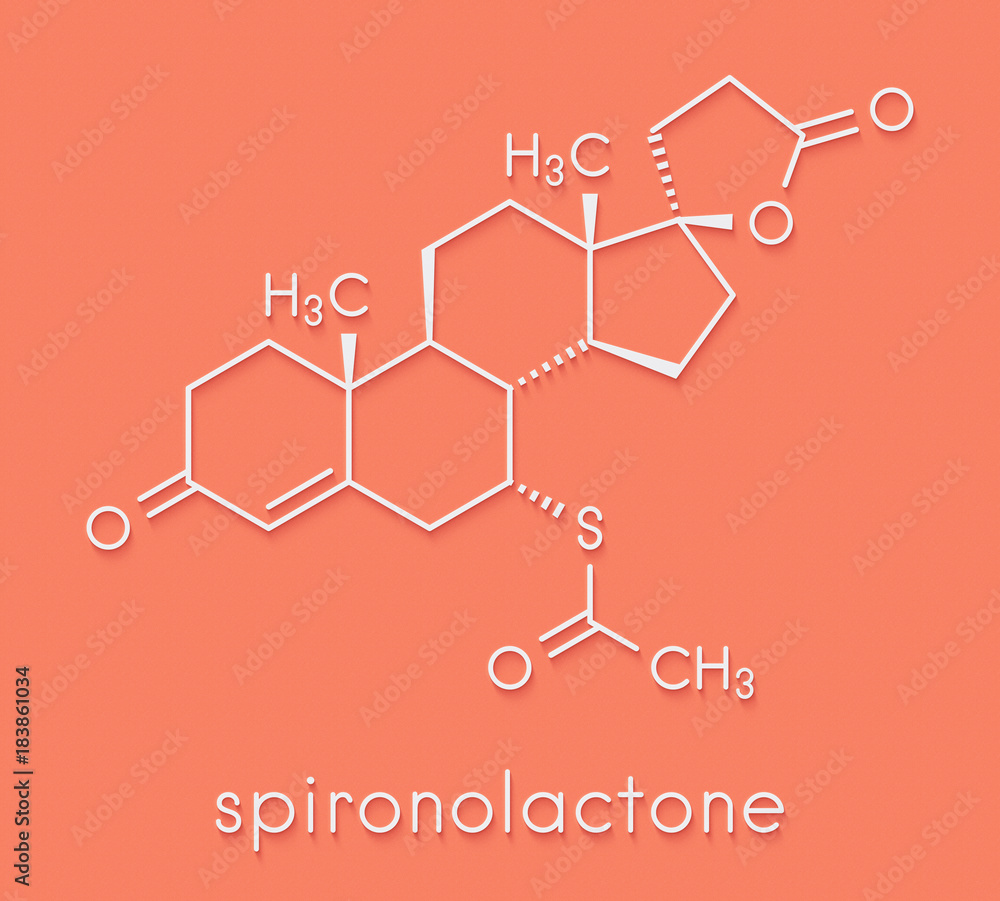 Spironolactone diuretic, antihypertensive and antiandrogen drug