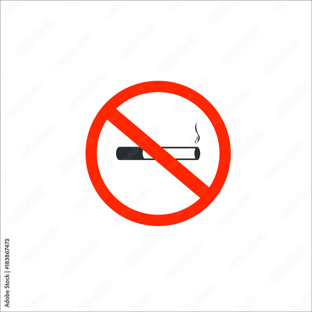 No smoking cigarette. Vector Illustration No smoking cigarette. Vector Illustration
