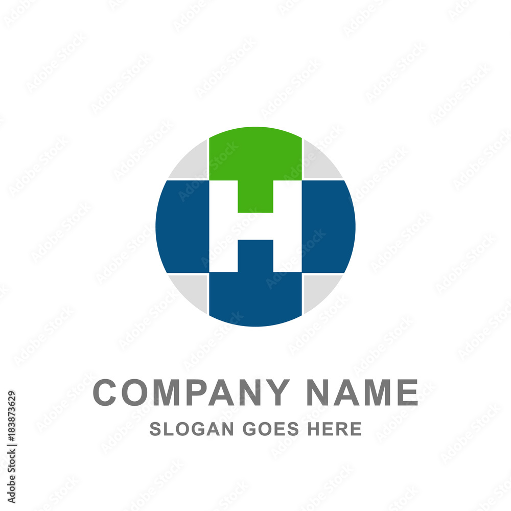 Letter H Medical Healthcare Drugstore Cross Logo Letter H Medical Healthcare Drugstore Cross Logo