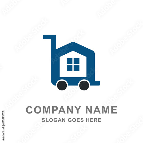 House Building Store Shop Logo Vector