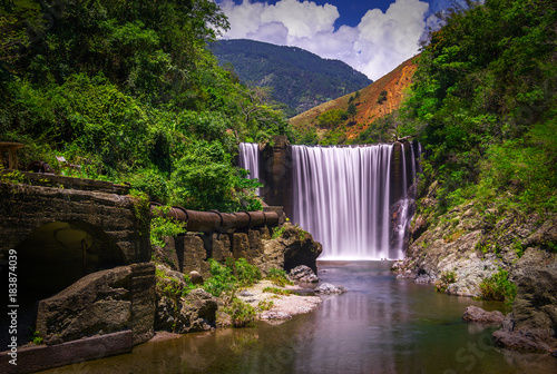 Reggae Falls Located in the beautiful Parish of St Thomas, Jamaica Fototapet