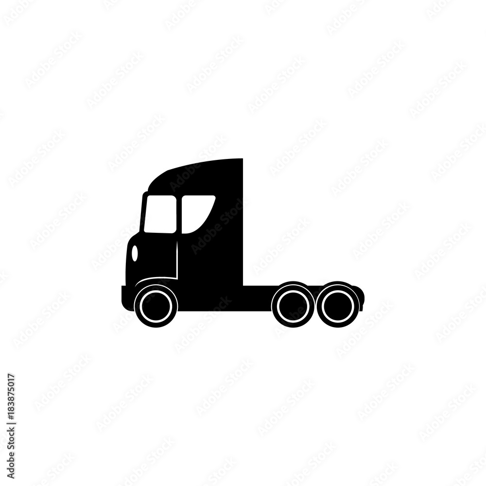 Truck without a trailer icon. Transport elements. Premium quality graphic design icon. Simple icon for websites, web design, mobile app, info graphics