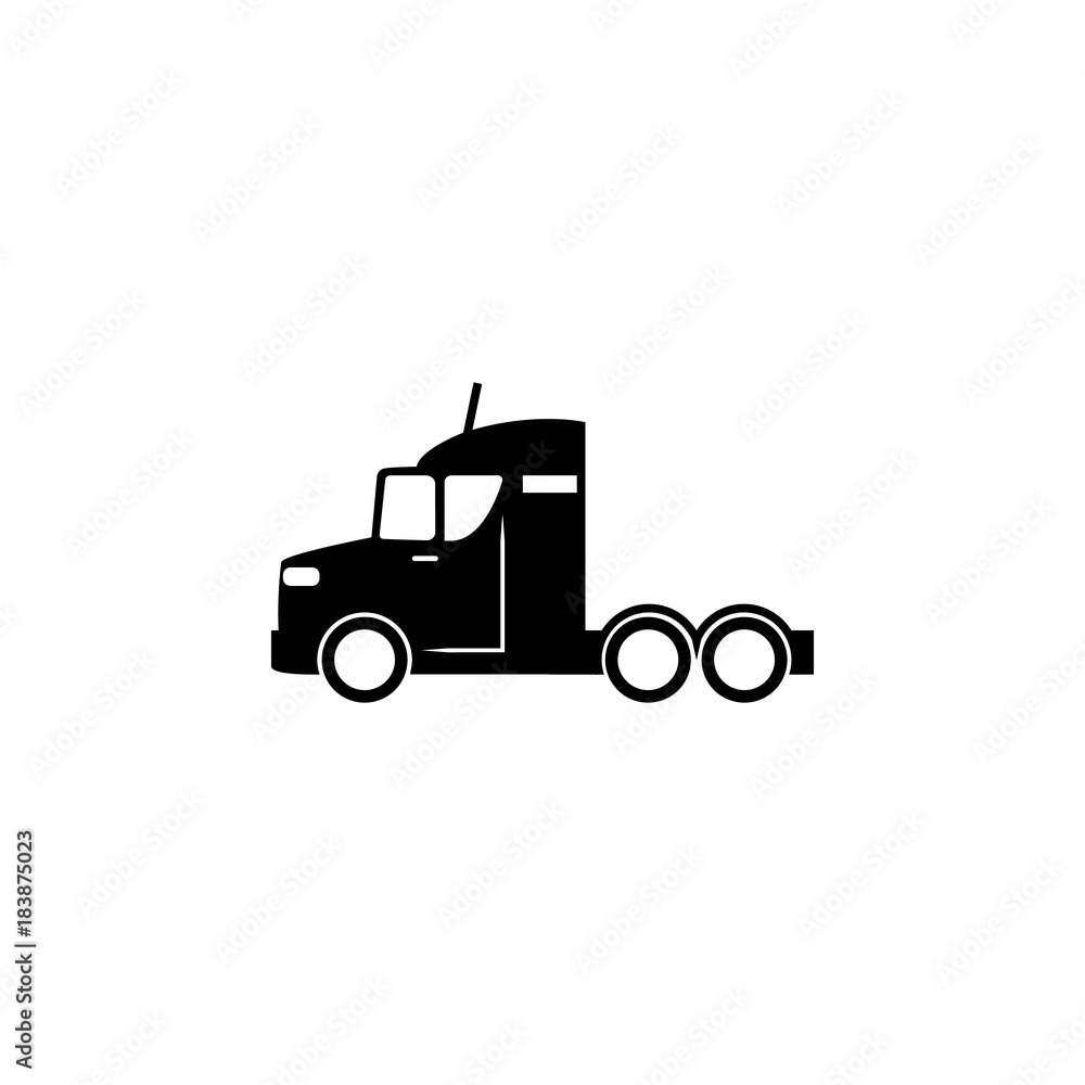 Truck without a trailer icon. Transport elements. Premium quality graphic design icon. Simple icon for websites, web design, mobile app, info graphics