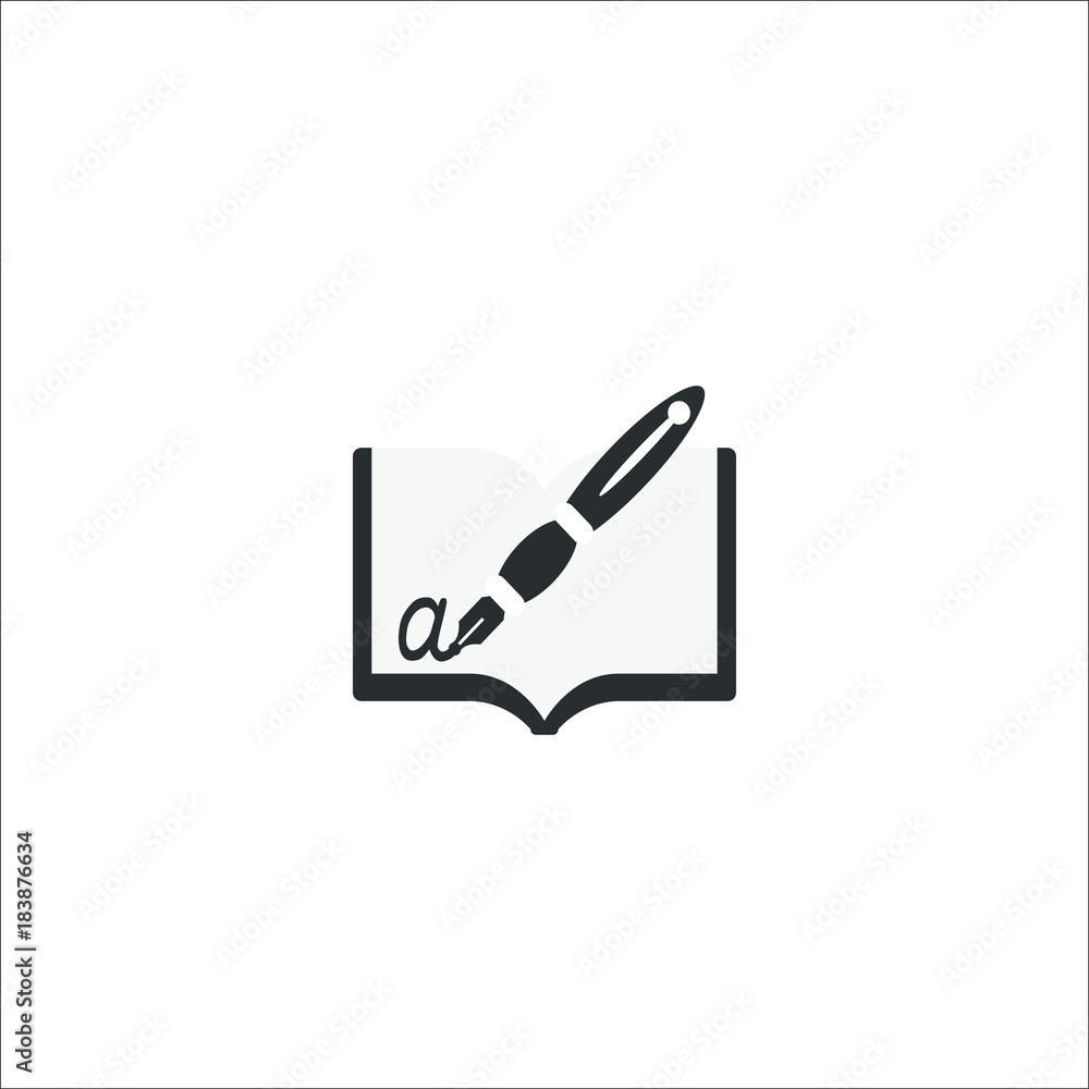 Notepad icon. Vector Illustration Notepad icon. Vector Illustration