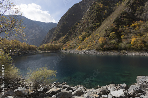 Sichuan China songpinggou autumn scenery photo