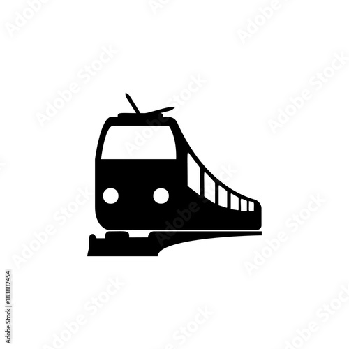 Train icon. Illustration of transport elements. Premium quality graphic design icon. Simple icon for websites, web design, mobile app, info graphics photo