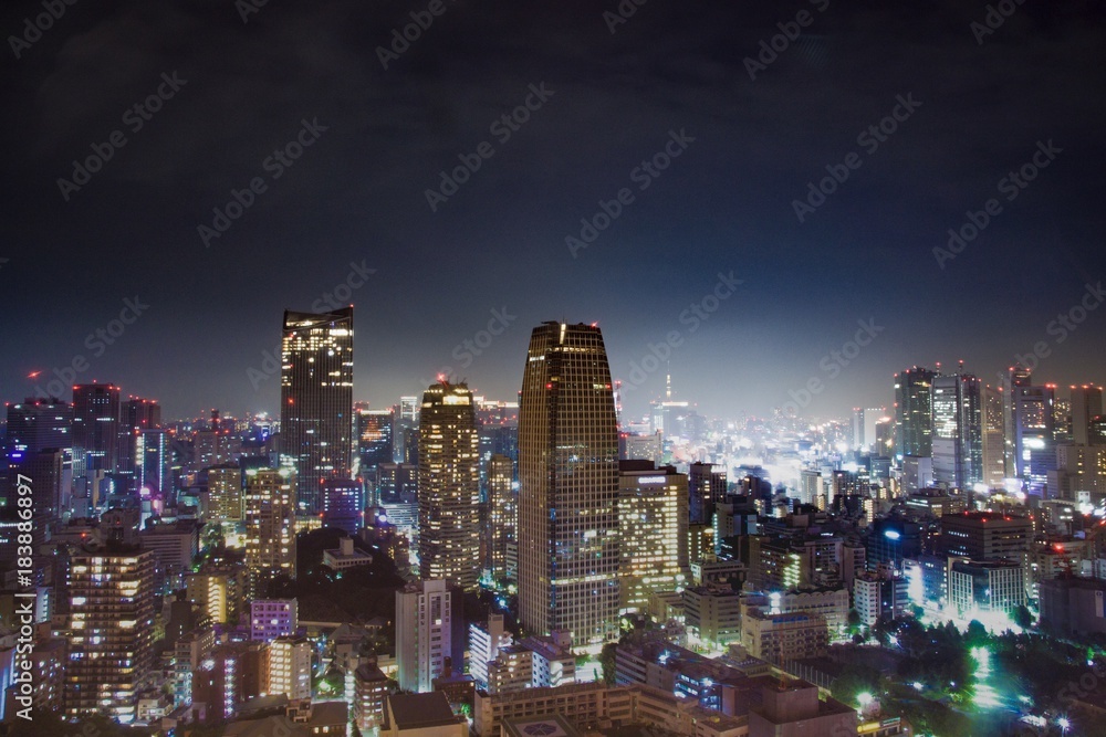 Naklejka premium 東京都の夜景