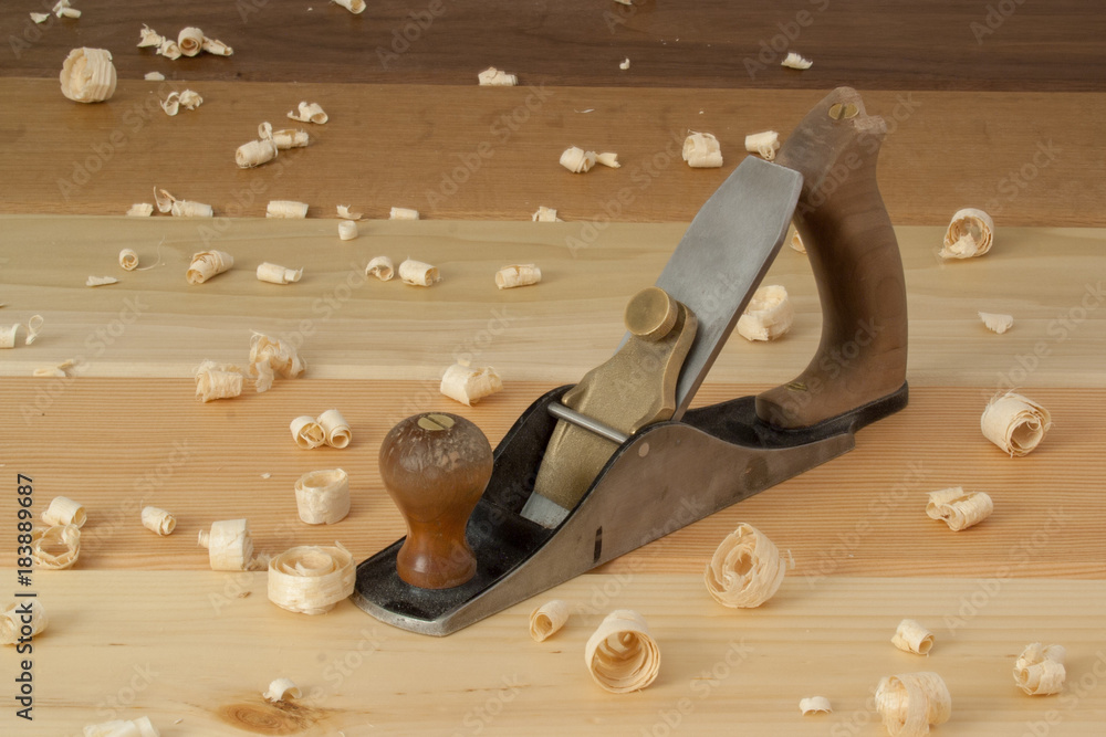 Wood Planer And Wood Shavings Wood Planer And Wood Shavings
