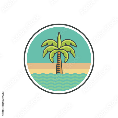 Beach logo design