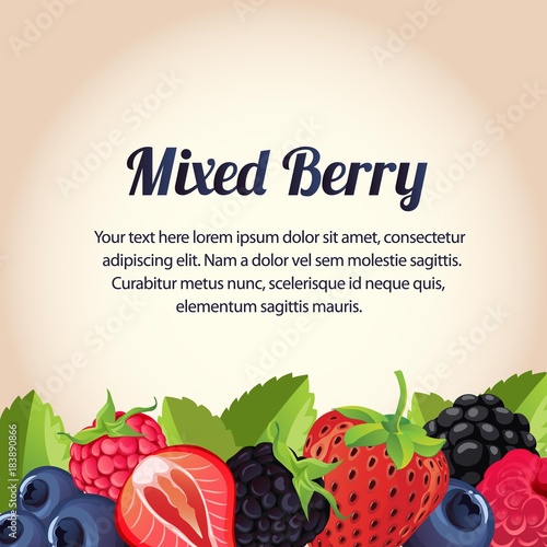 mixed berry card
