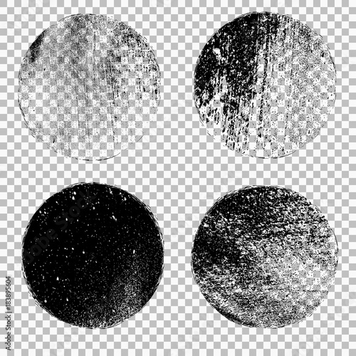 Set of grunge stamp. vector distress textures. blank shapes