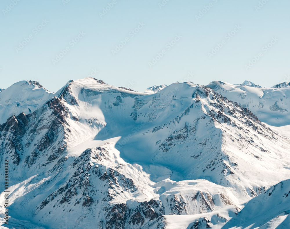 Winter walk in mountains of Zailiysky Ala Tau Almaty Kazakhtan