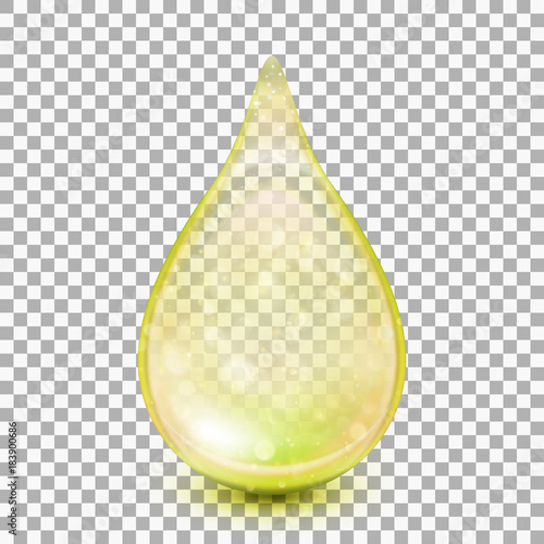 Drop isolated on transparent background. EPS 10 vector