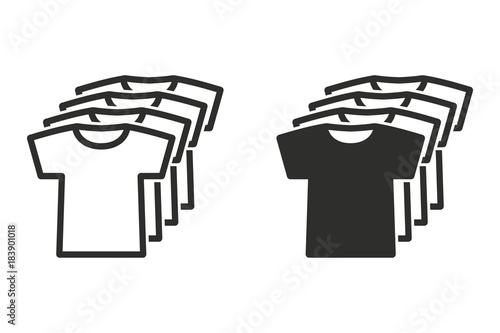 T-shirt vector icon.