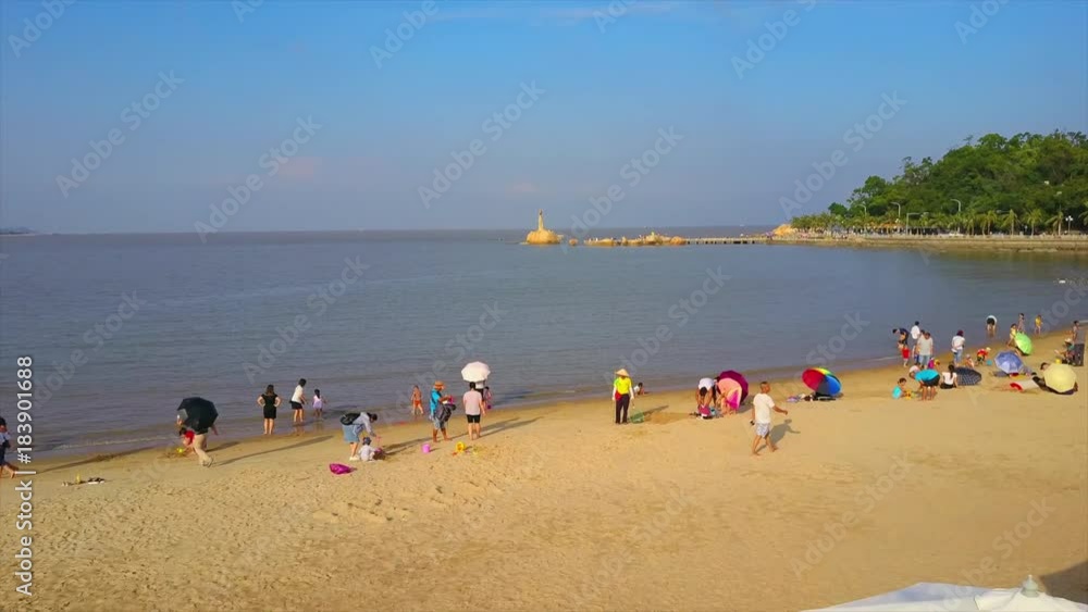 zhuhai city sunny day famous fisher girl monument beach aerial panorama 4k china
zhuhai city sunny day famous fisher girl monument beach aerial panorama 4k china