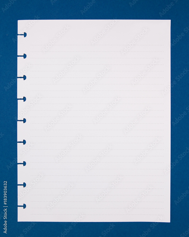 A Piece of Blank Notebook Paper