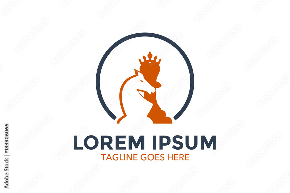 chess related logo. vector illustration. editable chess related logo. vector illustration. editable