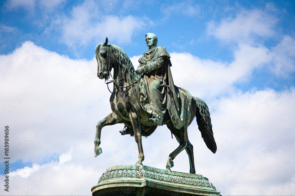 Statue of King John of Saxony in Dresden, Germany