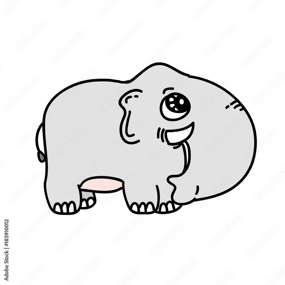 Obraz premium cartoon elephant