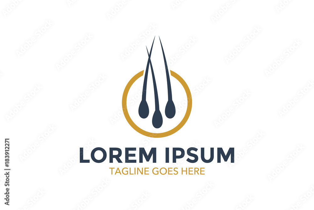 dermatology logo. vector illustration. editable