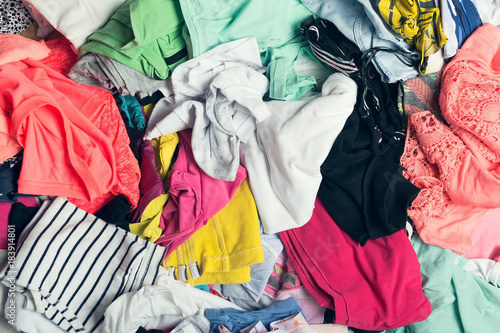 Clutter of clothes