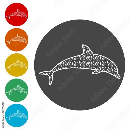 Dolphin fish animal silhouette, Silhouette dolphin 