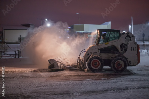 Snowplow clearing road © Anton Petukhov