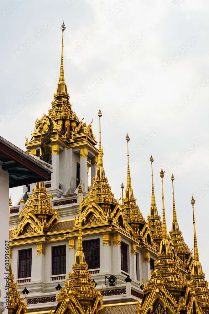 Fototapeta premium Wat Ratchanatdaram - Buddhist temple located in Phra Nakhon district, Bangkok, Thailand