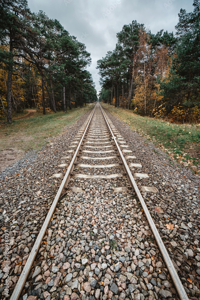 railway tracks vertical photo railway tracks vertical photo