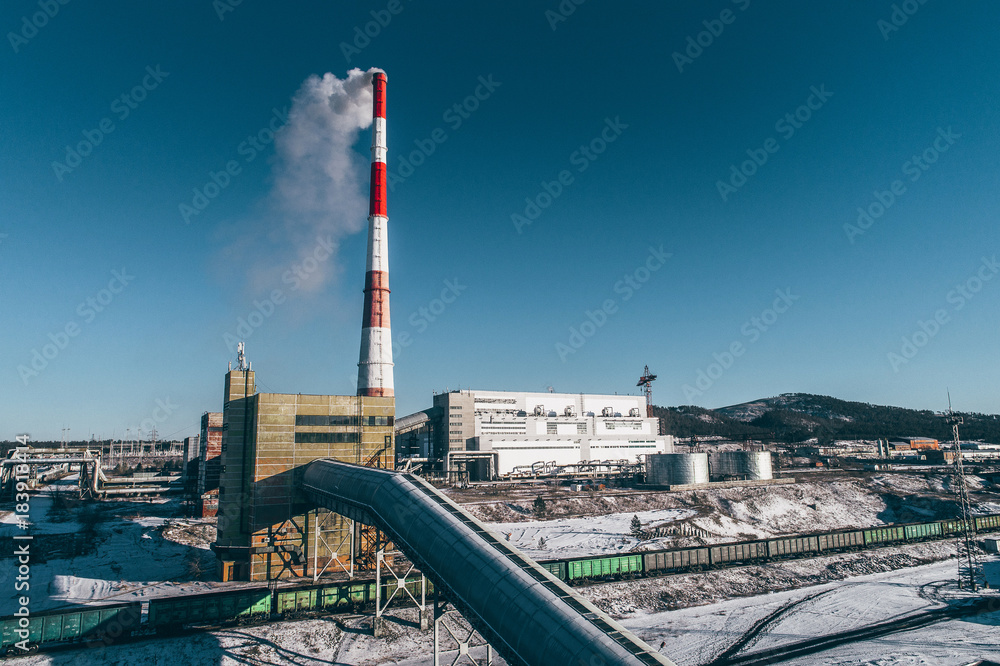 Obraz premium power station plant