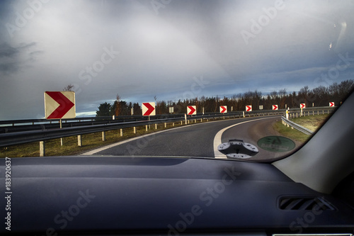 Highway exit road © mema
