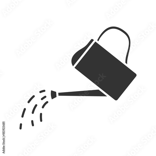 Watering can glyph icon