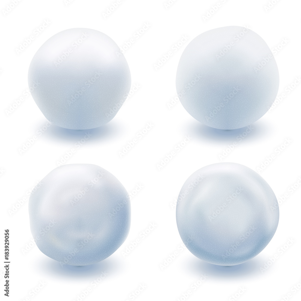 Obraz premium White Snowballs with Shadow