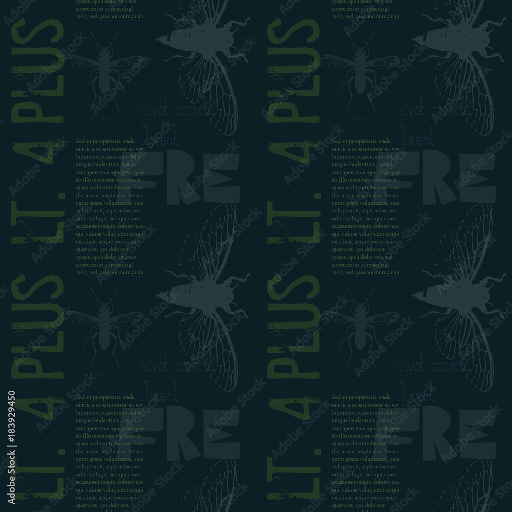 Vivat crescat floreat. Latin words for may it live, grow, flourish. Latin text column with no