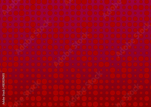 The red backround with circle motive, abstract vector