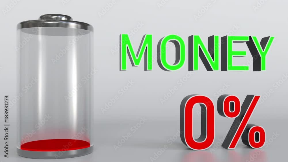 Losing or spending money conceptual animation Losing or spending money conceptual animation